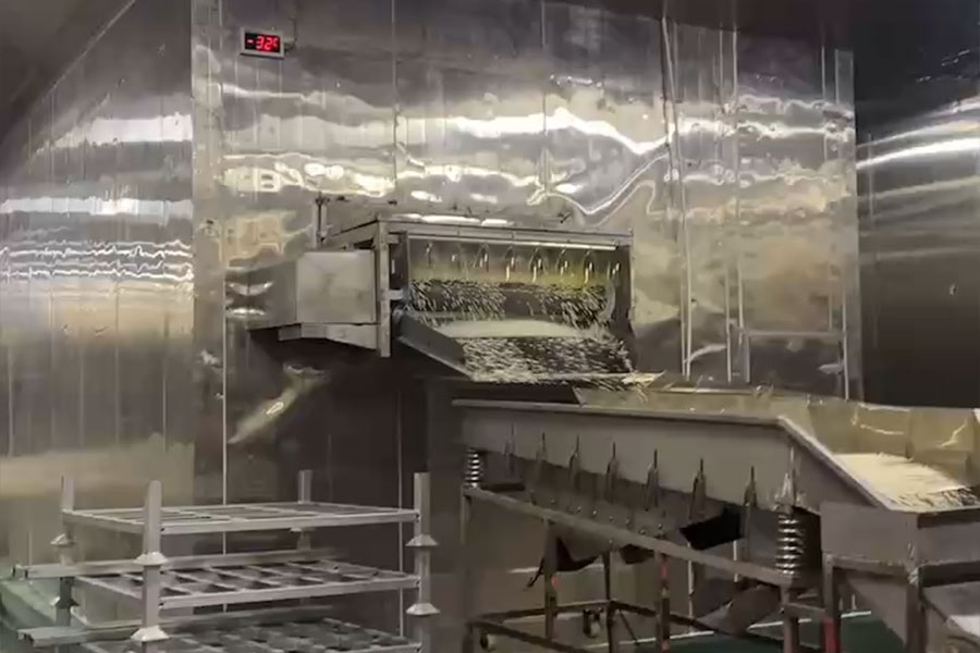 A food company in Fujian Province is developing a quick-freezing tunnel project.